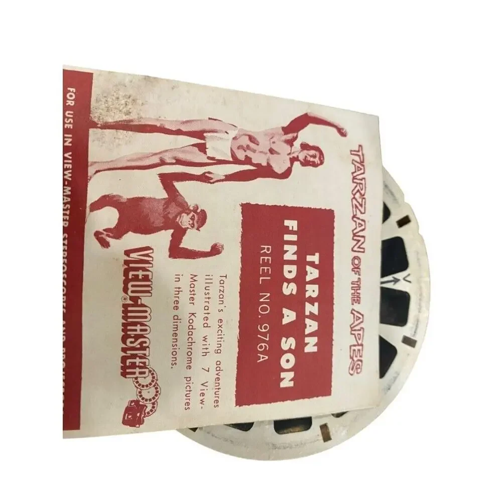 Sawyer's Vintage Model E ViewMaster With Box Six Reels Circus Tarzan